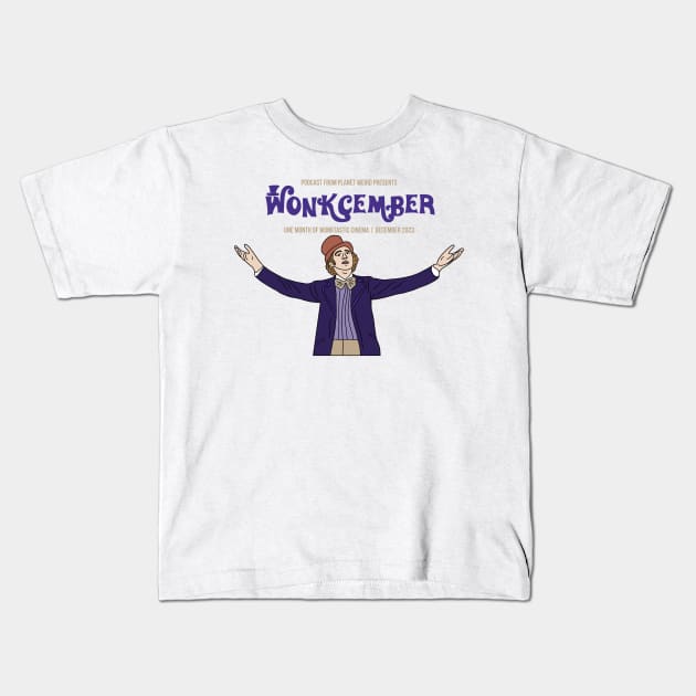 Wonkcember Kids T-Shirt by PlanetWeirdPod